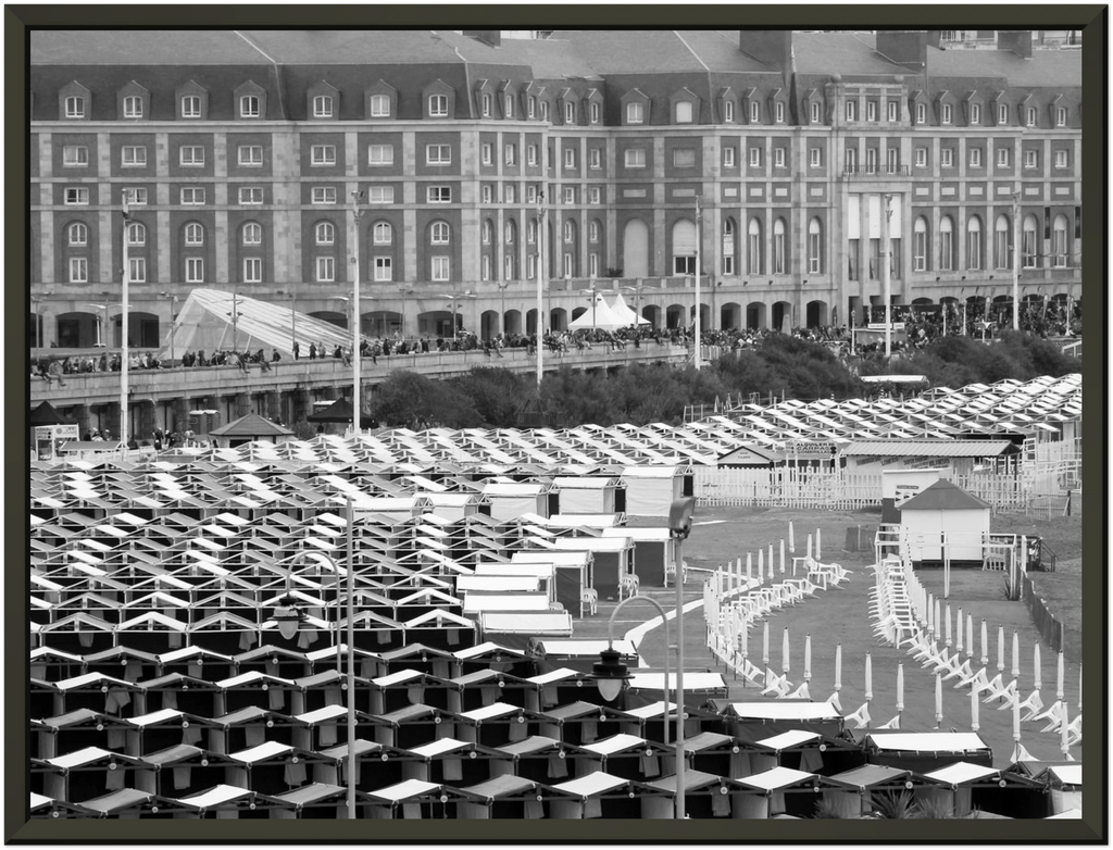 Rambla B&W - Poster Enmarcado