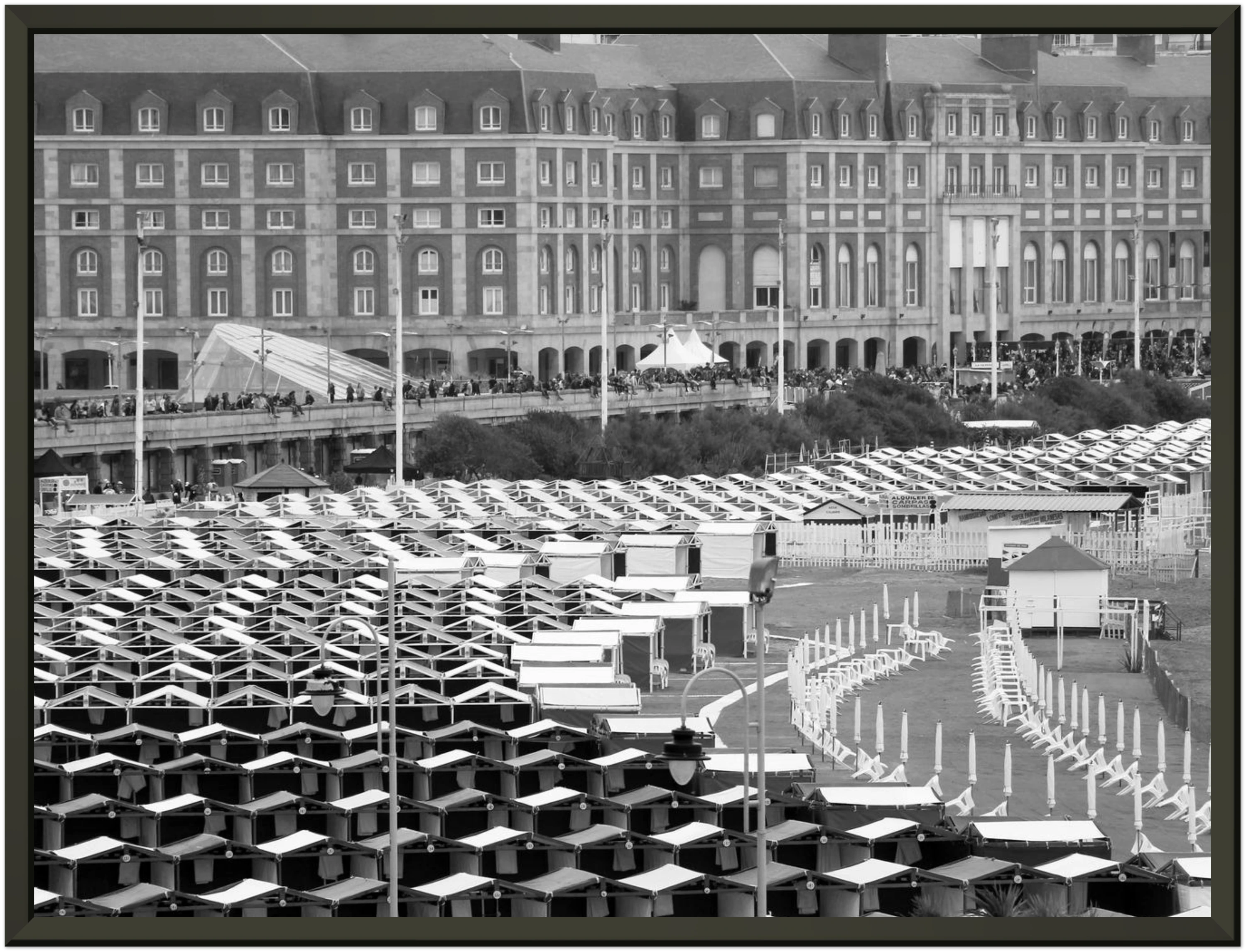 Rambla B&W - Poster Enmarcado