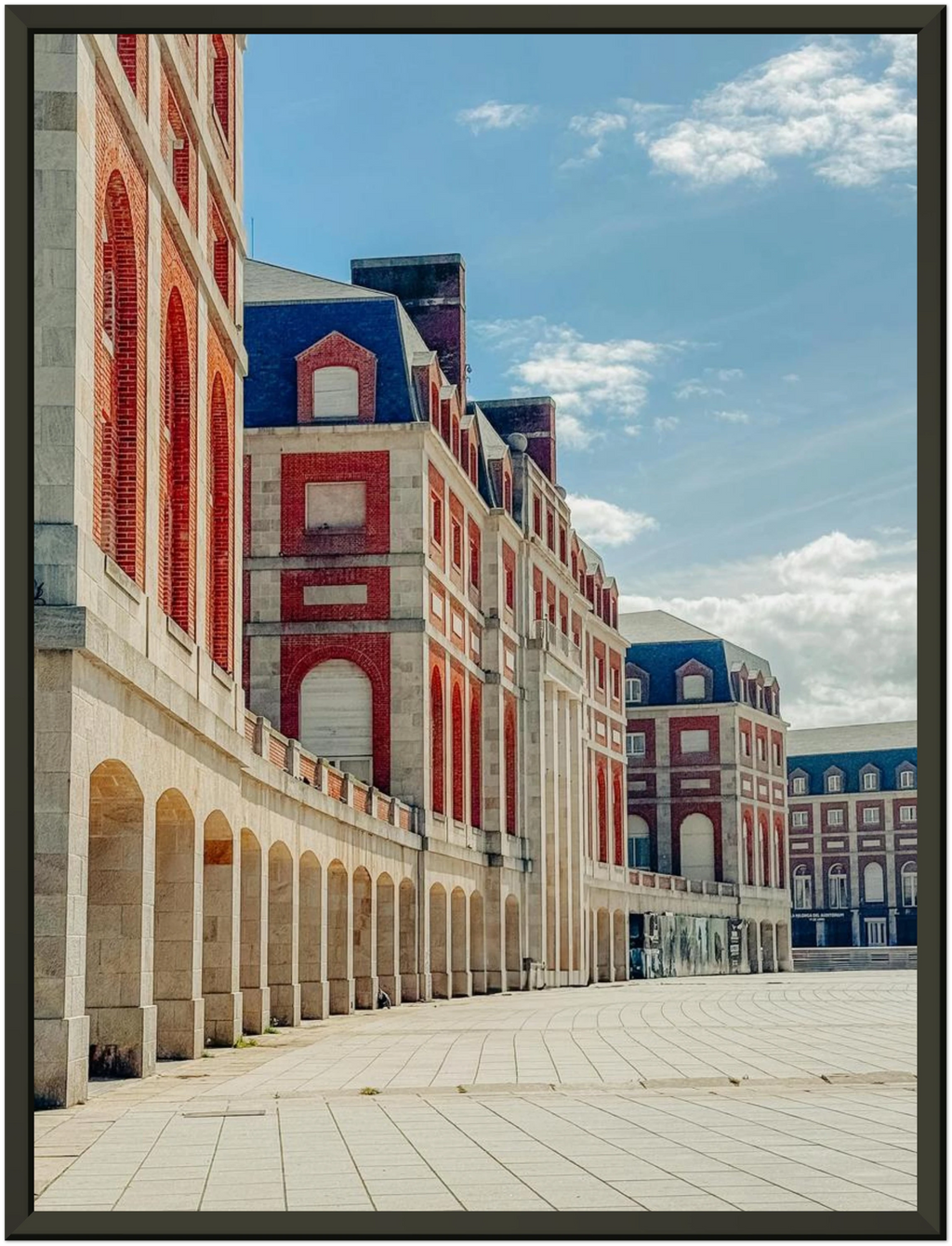 Rambla Mar del Plata - Poster Enmarcado